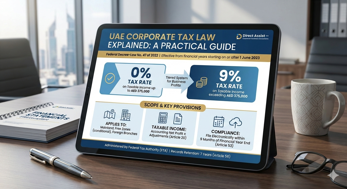 UAE Corporate Tax Law Explained: A Practical Guide for Businesses
