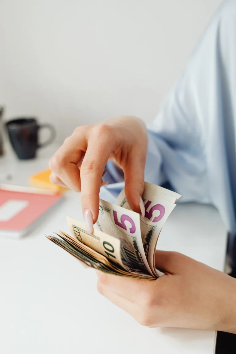 Payroll documents and payslips for employee payment processing