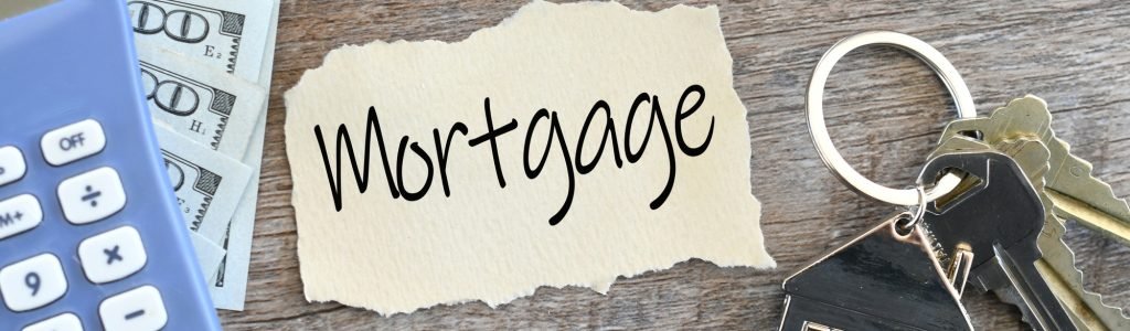 Mortgage home loan flat lay